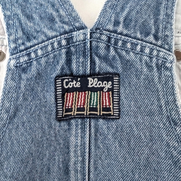 Vintage Jacadi Girl's Blue Denim Jeans Dress Jumper ~ Size 8 - Picture 7 of 9